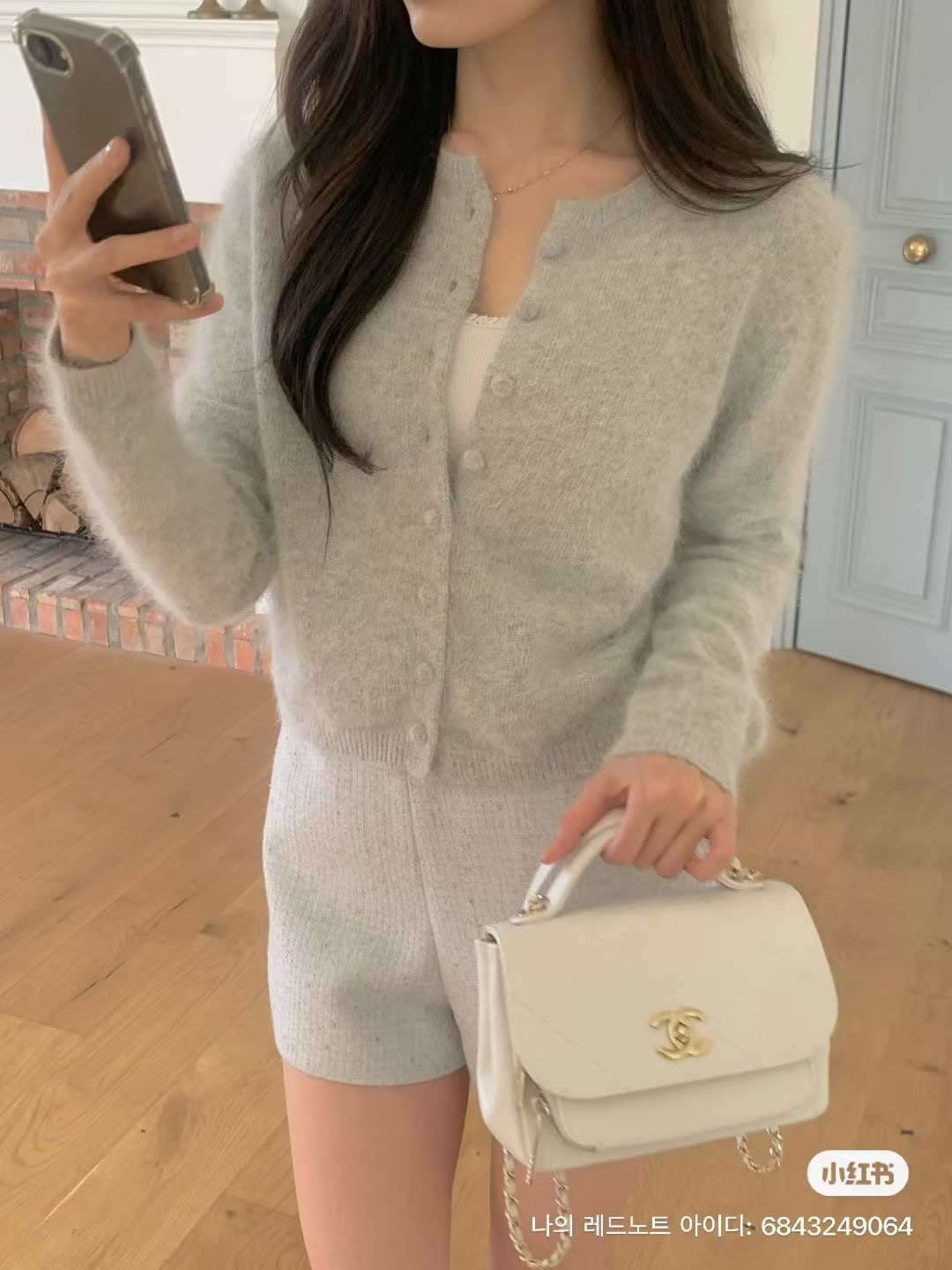 IF YOU韓國直郵㊣女士新款熱賣時尚25秋冬針織衫安哥拉羊毛衫IF YOU針織衫圖色1