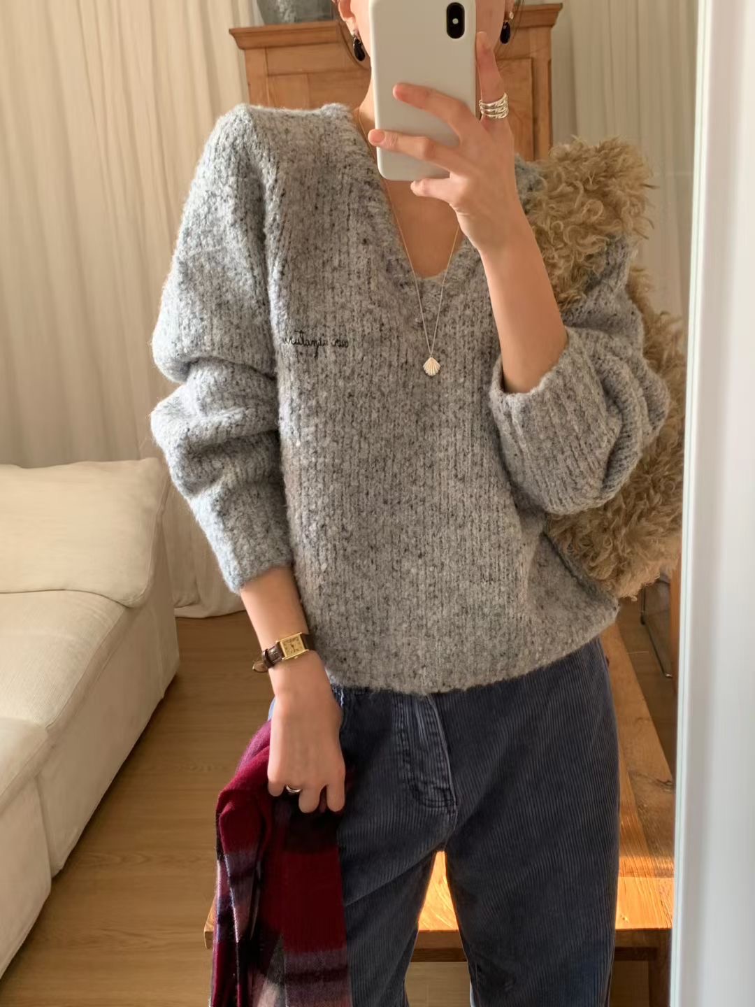 SIGNATURE韓國直郵㊣女士新款職業時尚推薦人氣25秋冬針織衫SIGNATURE針織衫圖色1