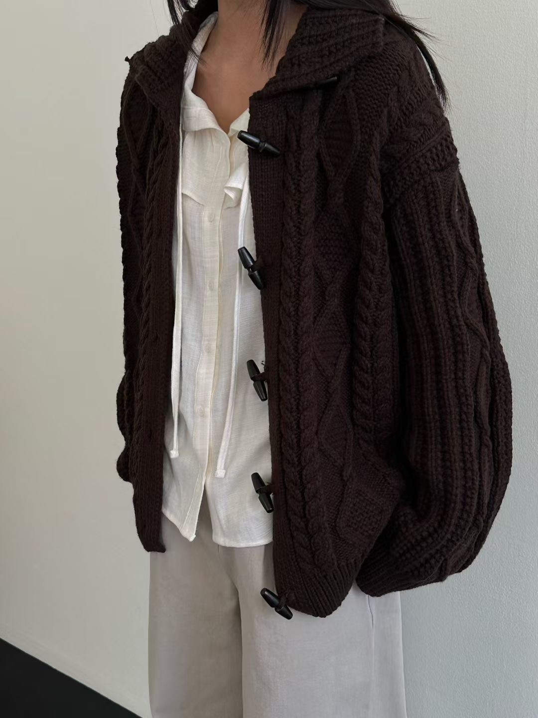 EVERY MOMENT韓國直郵㊣女士新品熱賣職業人氣時尚針織衫開衫EVERY MOMENT針織衫