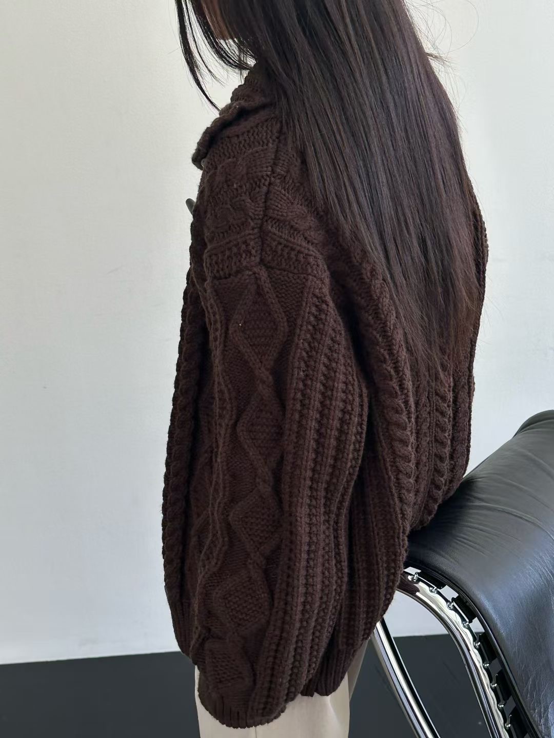 EVERY MOMENT韓國直郵㊣女士新品熱賣職業人氣時尚針織衫開衫EVERY MOMENT針織衫