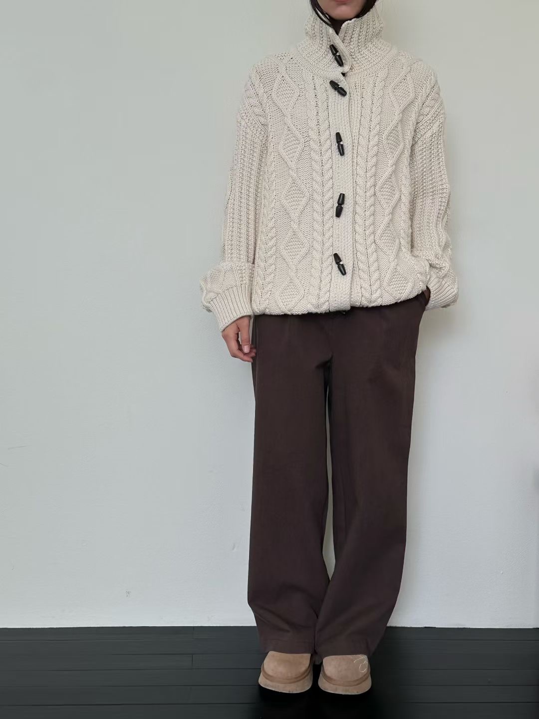 EVERY MOMENT韓國直郵㊣女士新品熱賣職業人氣時尚針織衫開衫EVERY MOMENT針織衫圖色1