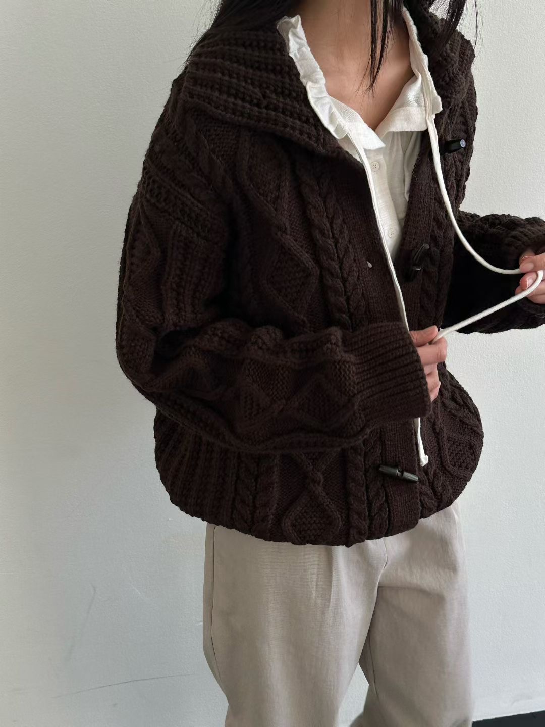 EVERY MOMENT韓國直郵㊣女士新品熱賣職業人氣時尚針織衫開衫EVERY MOMENT針織衫圖色2