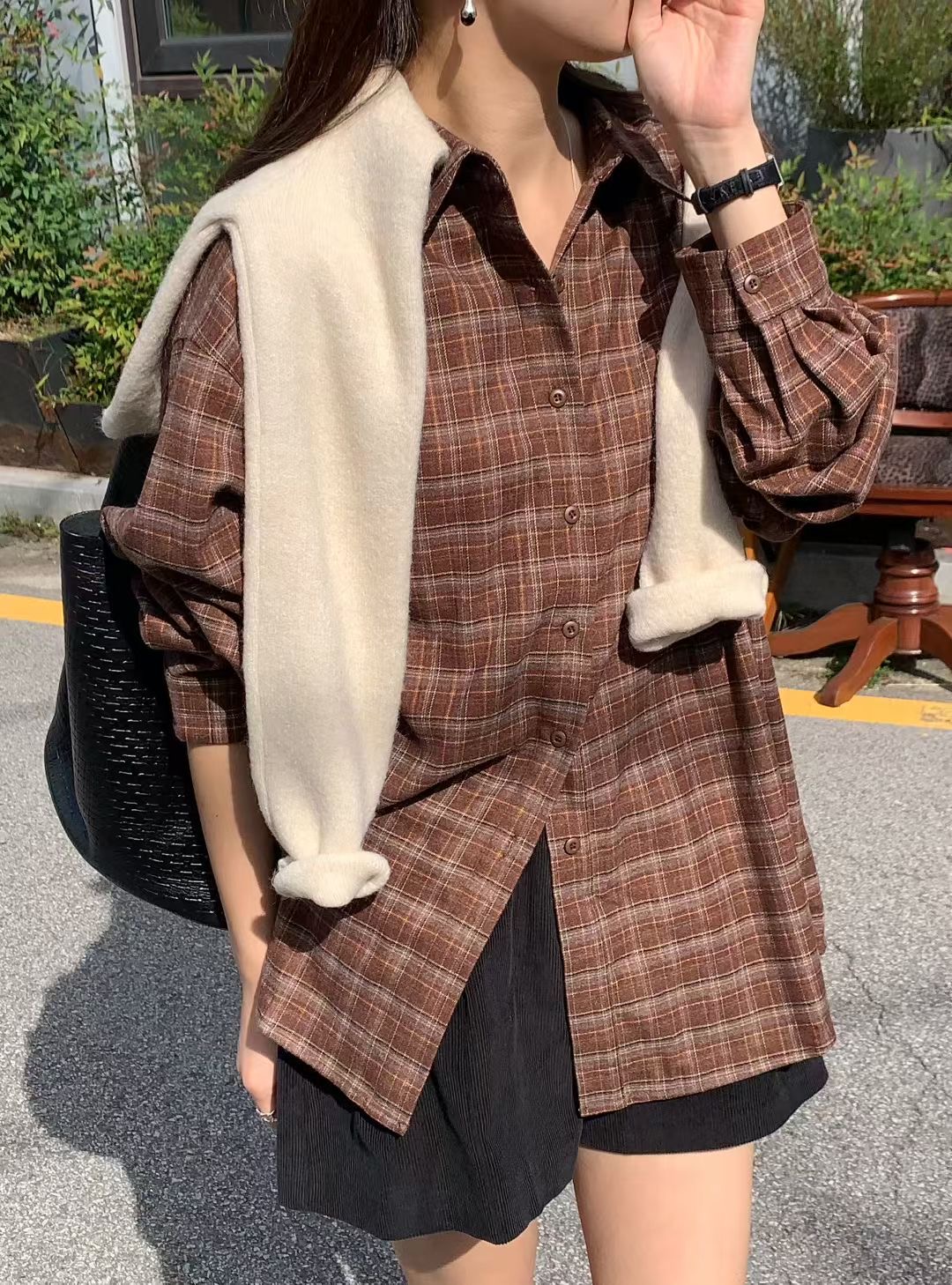 SIGNATURE東大門㊣代購女士新品人氣時尚襯衫蕾絲衫不含披肩SIGNATURE襯衫/蕾絲衫圖色1