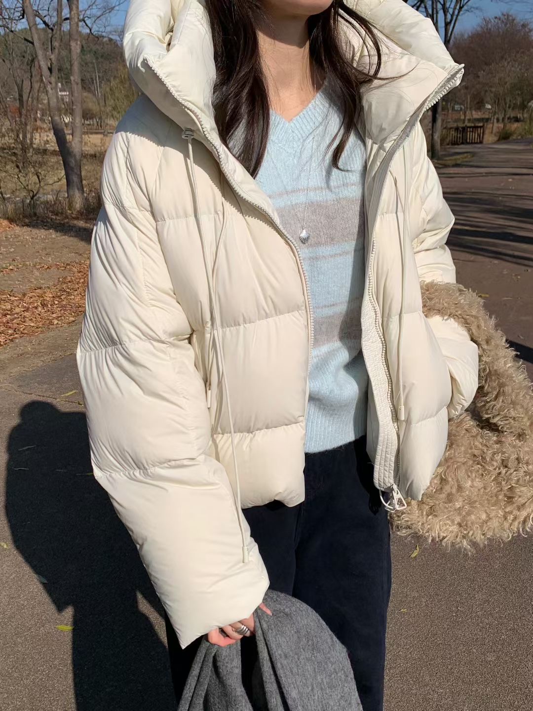 SIGNATURE韓國直郵㊣女士新款推薦25秋冬職業休閑熱賣短款棉服SIGNATURE短款棉服圖色4