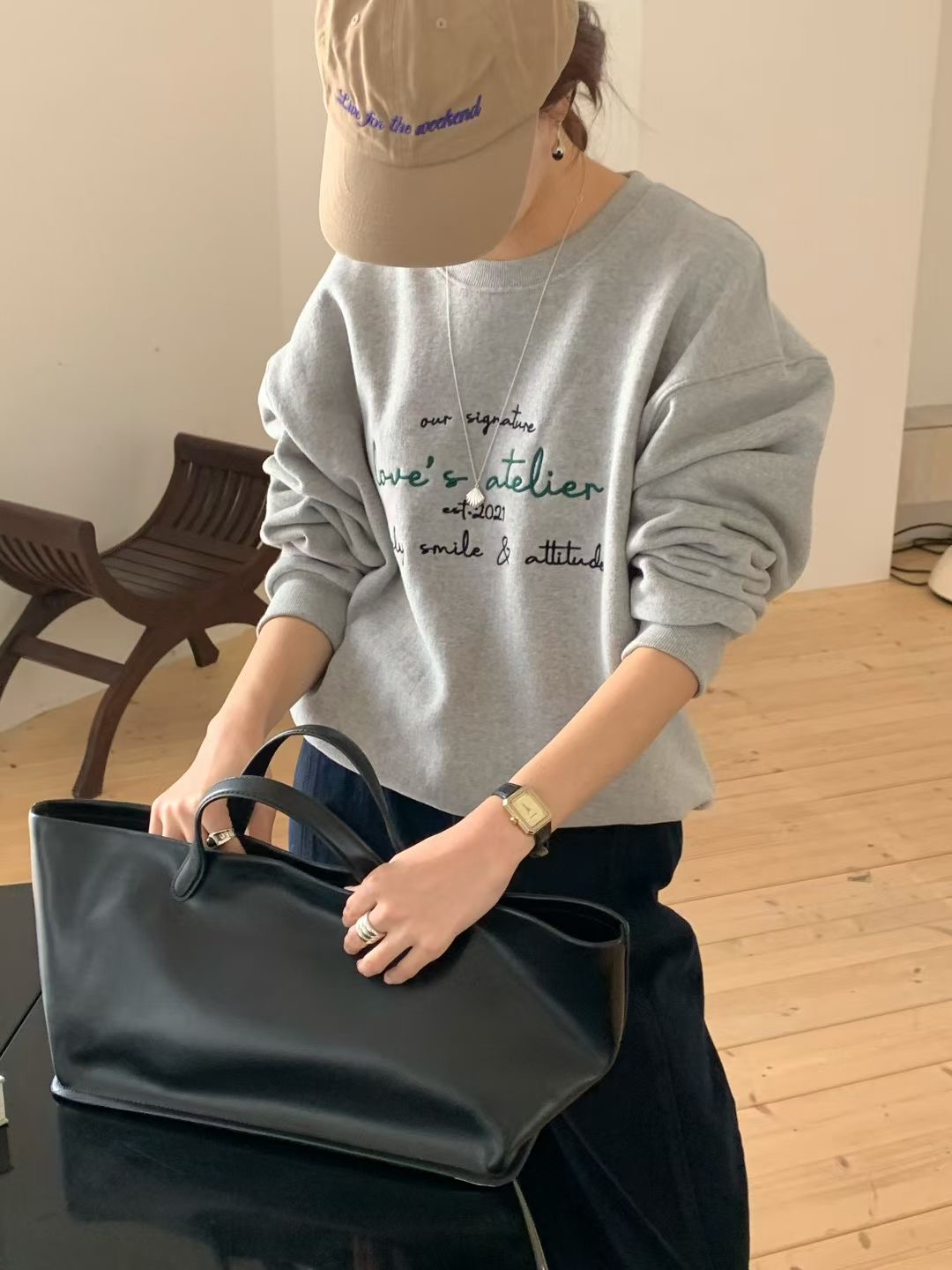 SIGNATURE東大門㊣代購女士新款推薦人氣真品時尚熱賣休閑衛衣SIGNATURE衛衣圖色1