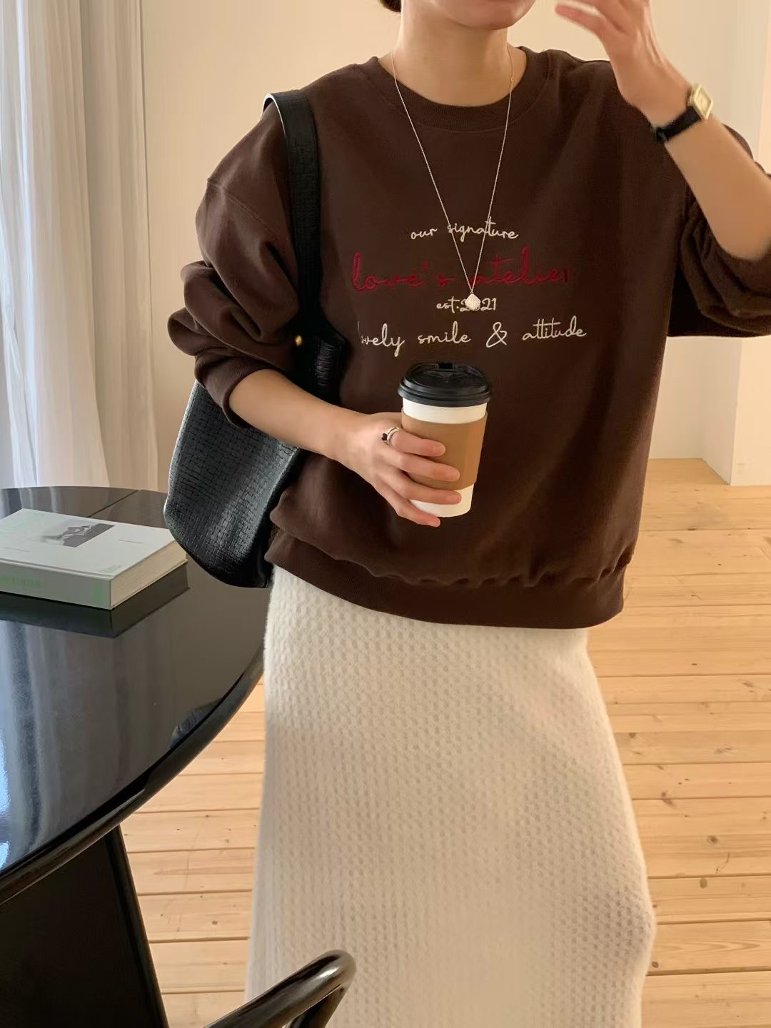 SIGNATURE東大門㊣代購女士新款推薦人氣真品時尚熱賣休閑衛衣SIGNATURE衛衣圖色3