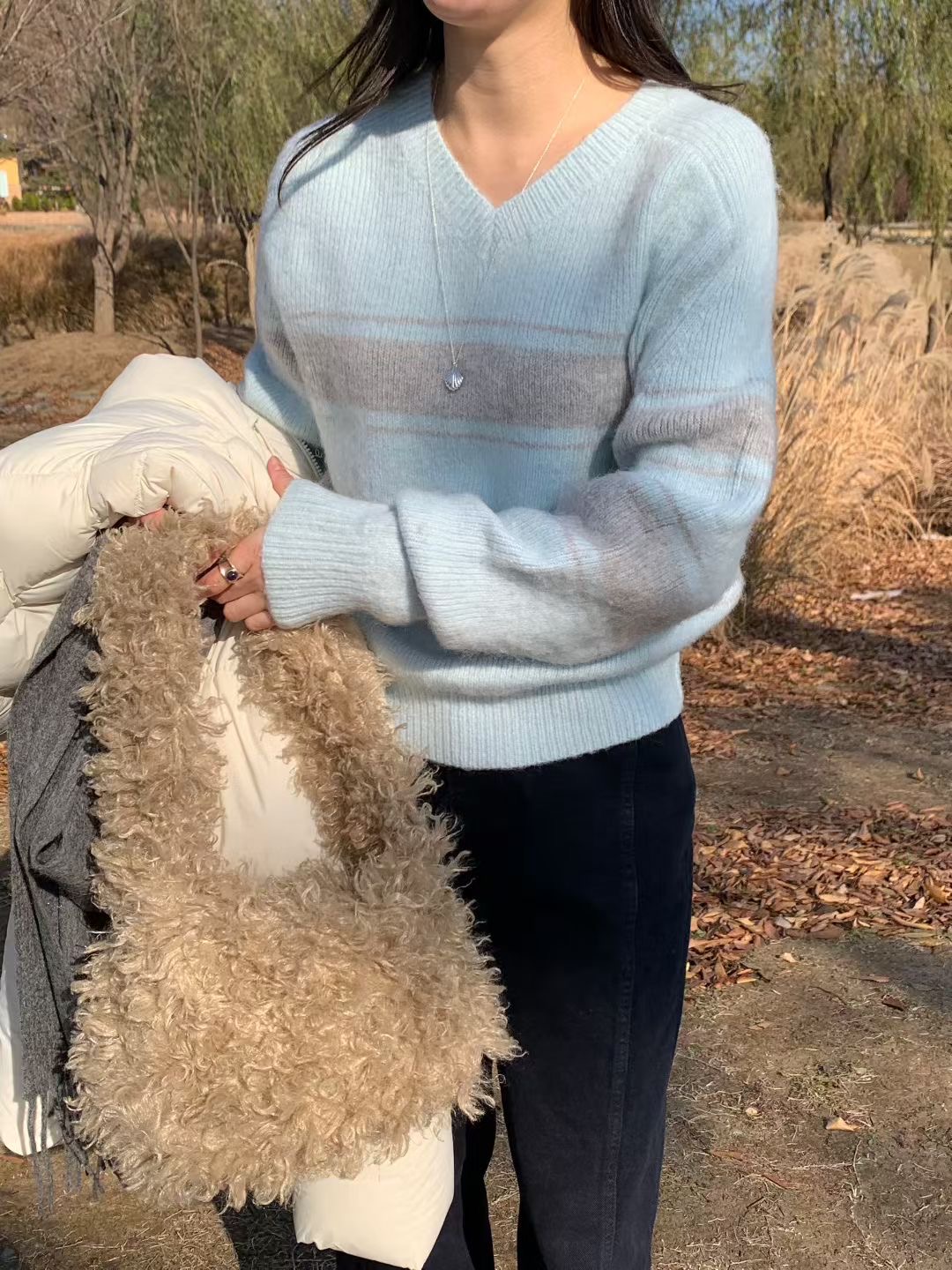 SIGNATURE韓國代購㊣女裝新款休閑推薦職業熱賣真品25秋冬針織衫SIGNATURE針織衫圖色2