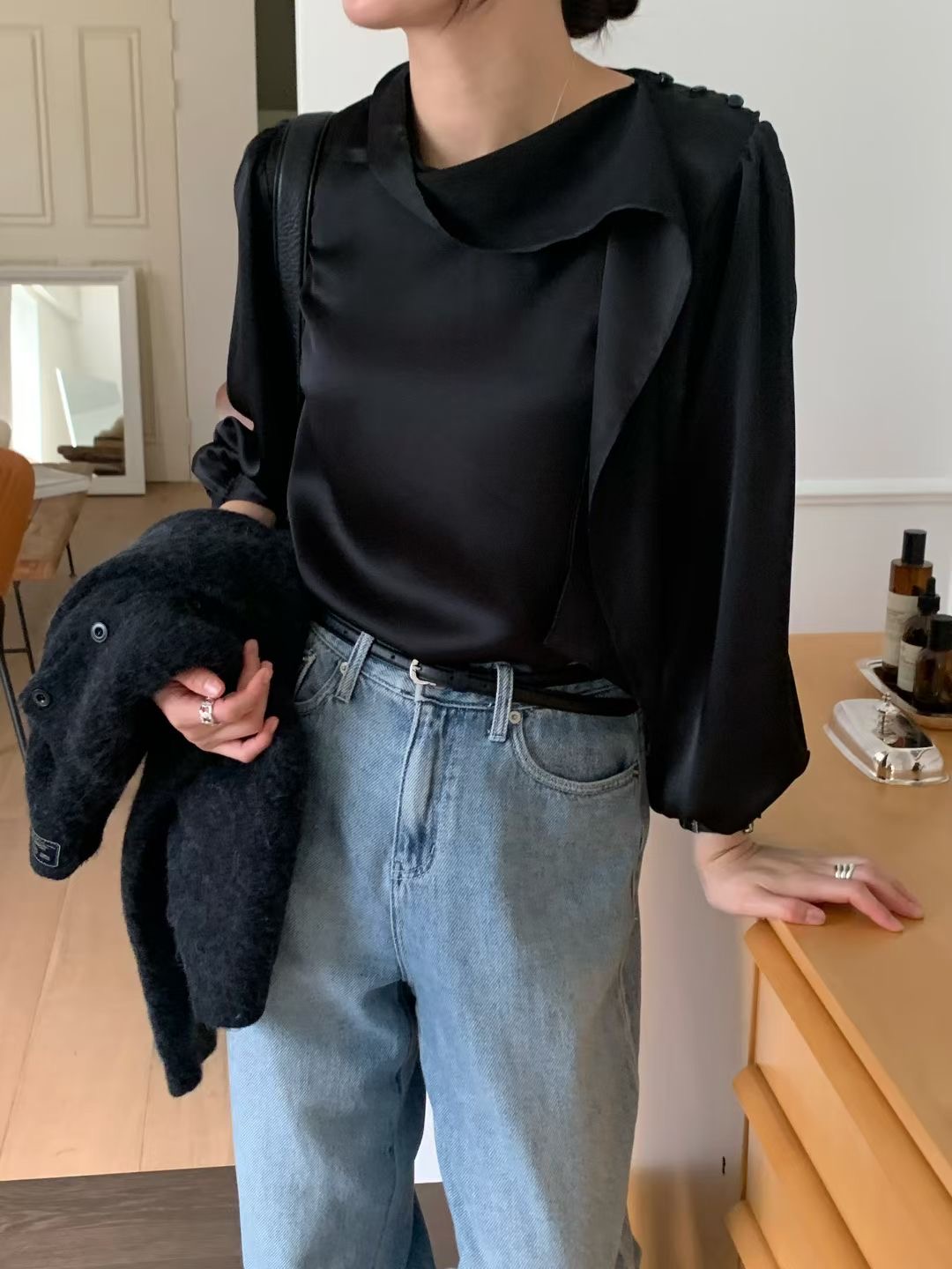 SIGNATURE東大門㊣直郵女裝新品職業真品人氣時尚襯衫蕾絲衫SIGNATURE襯衫/蕾絲衫圖色3