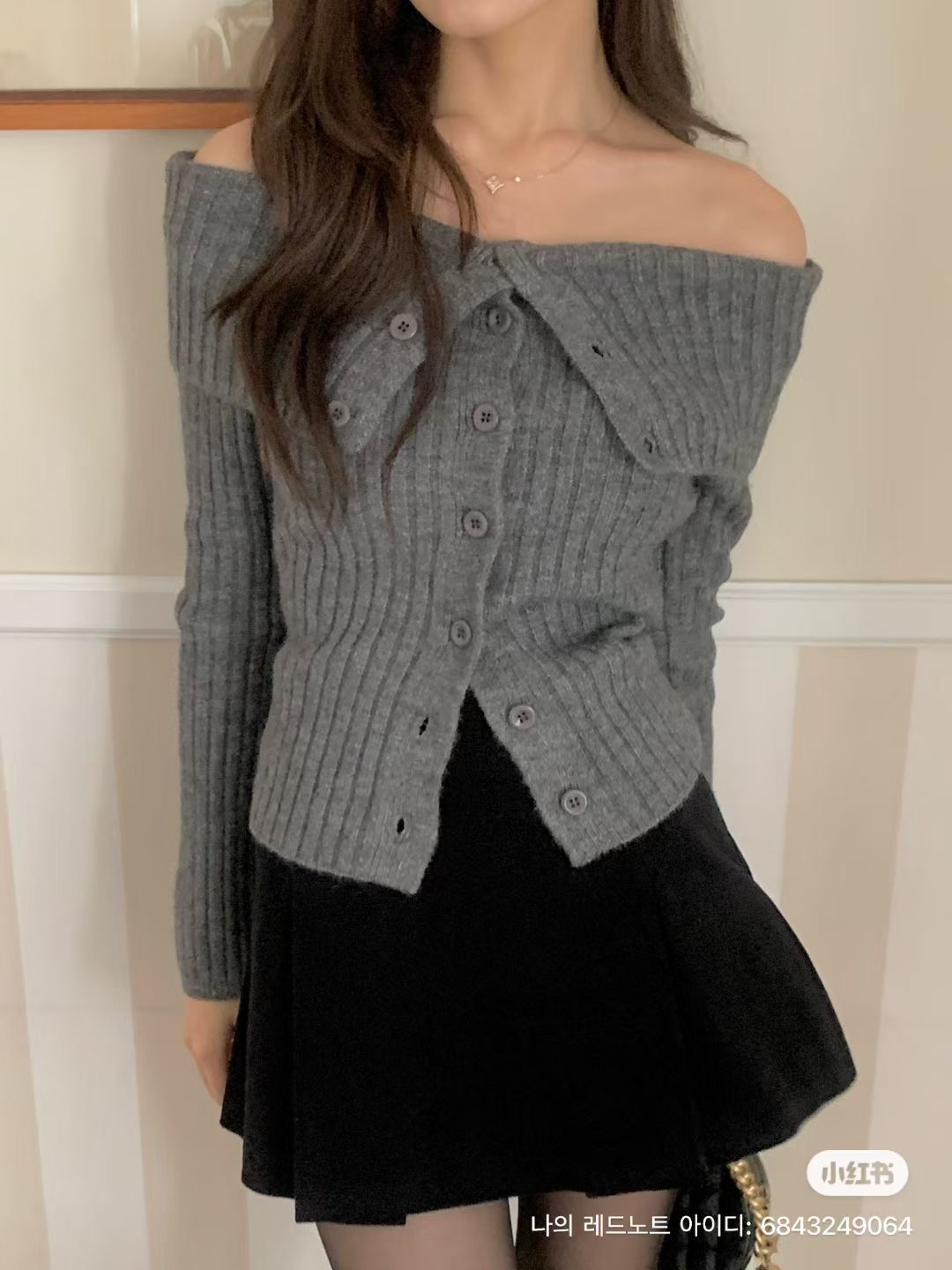 IF YOU韓國代購㊣女士新款時尚人氣熱賣真品針織衫羊毛開衫IF YOU針織衫