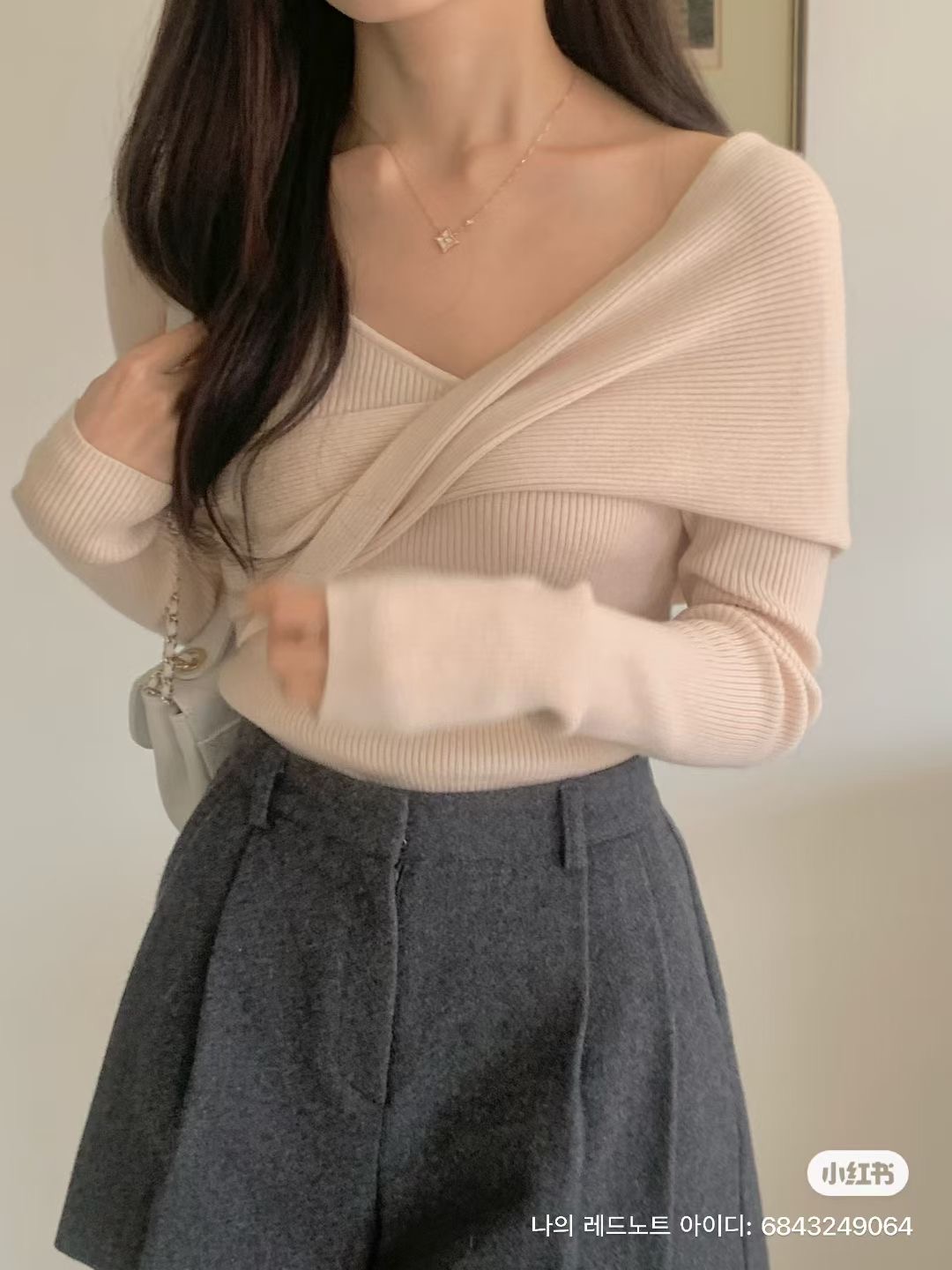 IF YOU韓國代購㊣女裝新品25秋冬人氣推薦熱賣時尚真品針織衫IF YOU針織衫圖色1