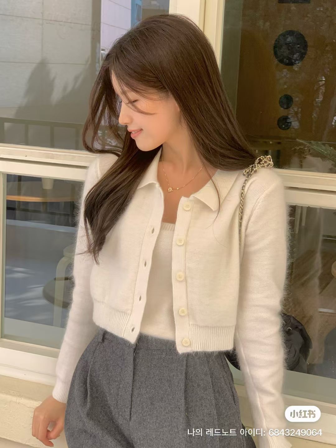 IF YOU東大門㊣實拍女士新品人氣推薦25秋冬職業套裝套裝開衫IF YOU套裝圖色1