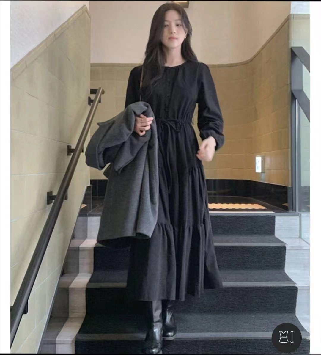 EOSIA東大門㊣實拍女士新品人氣職業推薦25秋冬時尚熱賣連衣裙EOSIA連衣裙