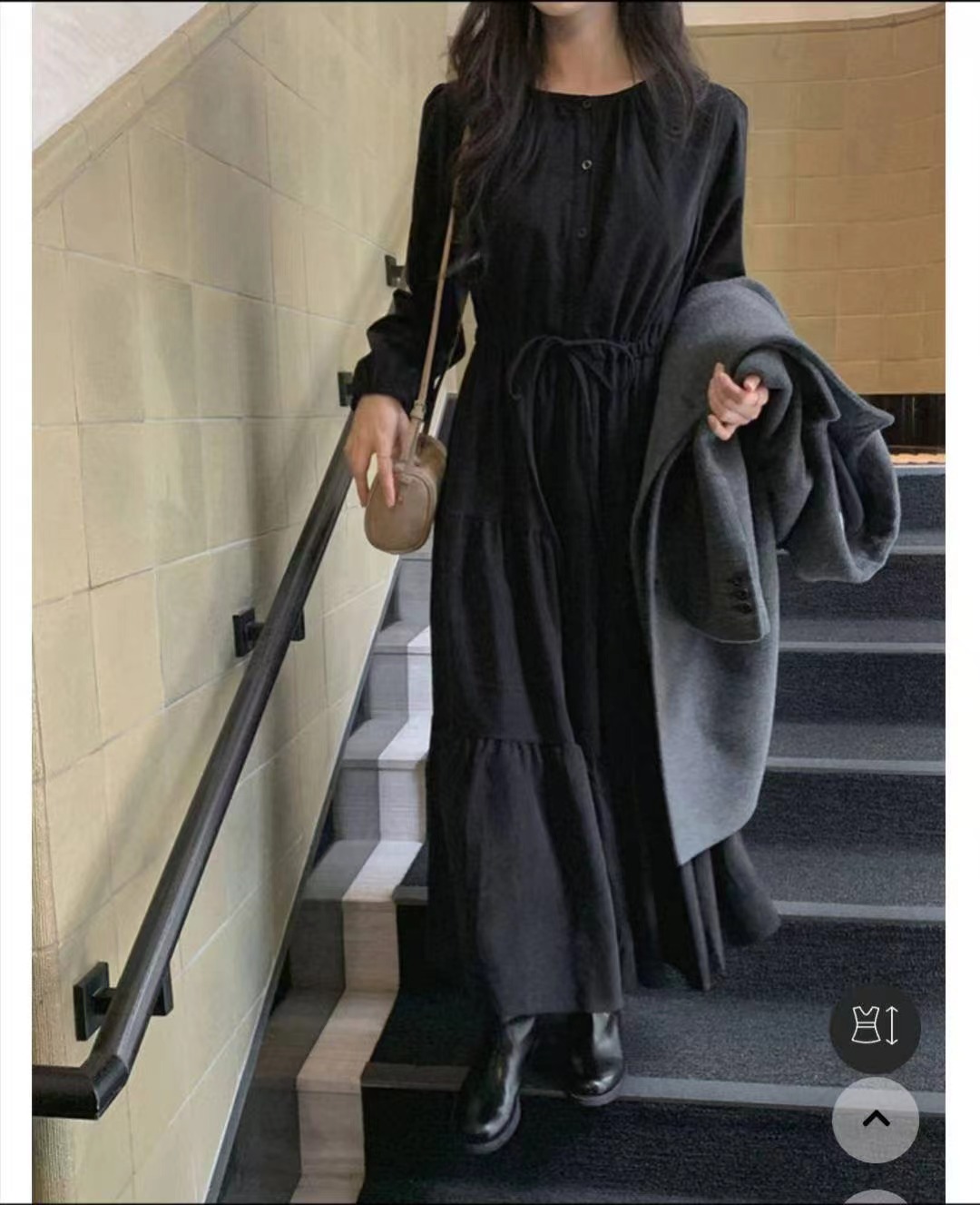 EOSIA東大門㊣實拍女士新品人氣職業推薦25秋冬時尚熱賣連衣裙EOSIA連衣裙