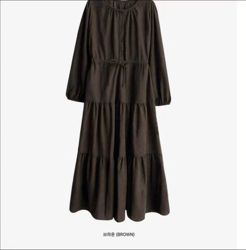 EOSIA東大門㊣實拍女士新品人氣職業推薦25秋冬時尚熱賣連衣裙EOSIA連衣裙圖色2