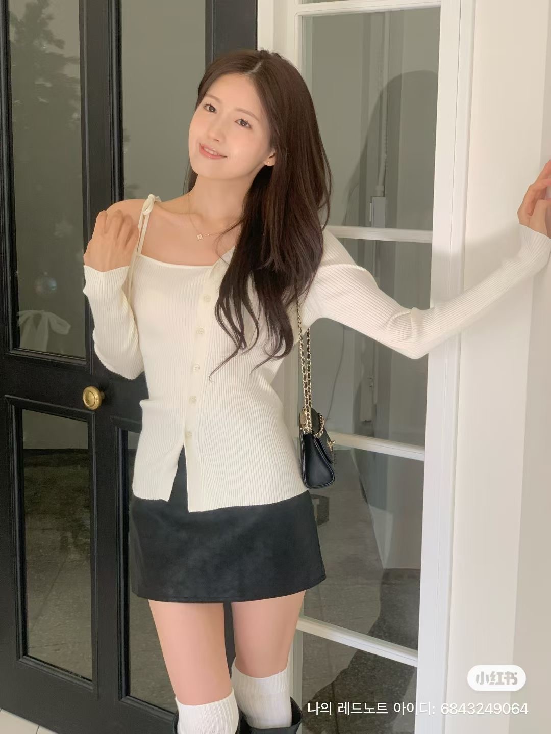 IF YOU韓國直郵㊣女裝新品人氣熱賣時尚25秋冬針織衫不對稱開衫IF YOU針織衫