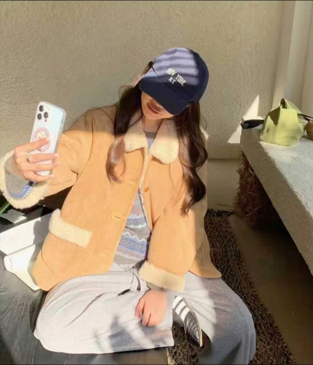 EOSIA韓國直郵㊣女士新品推薦25秋冬熱賣休閑職業人氣短款大衣EOSIA短款大衣