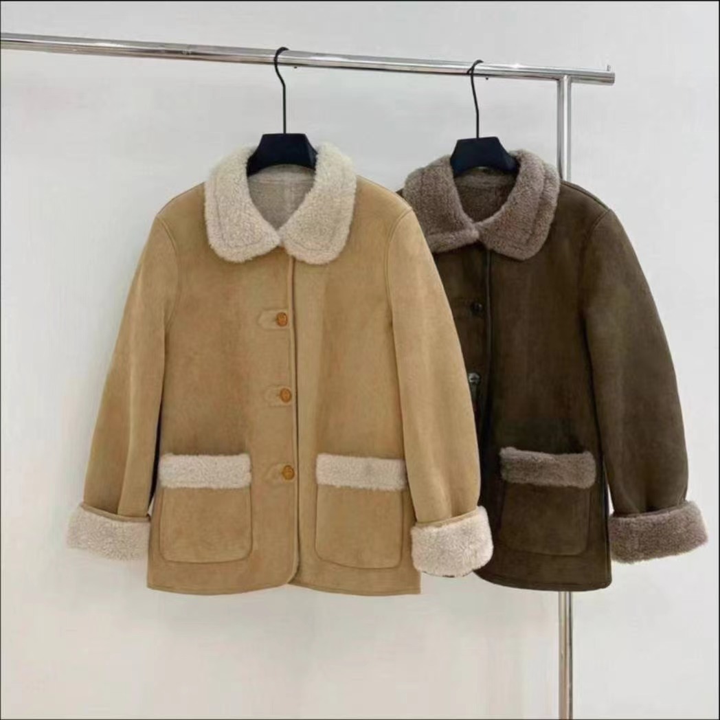 EOSIA韓國直郵㊣女士新品推薦25秋冬熱賣休閑職業人氣短款大衣EOSIA短款大衣圖色2左二色