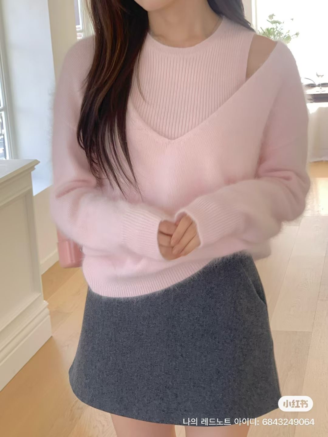 IF YOU東大門㊣實拍女裝新款休閑25秋冬推薦真品人氣套裝套裝IF YOU套裝圖色1