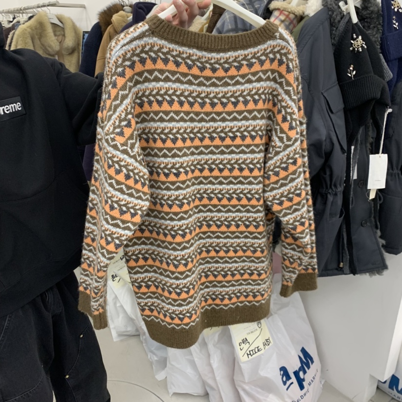 BREATHE東大門㊣實拍女裝新款推薦人氣熱賣時尚25秋冬毛衣單排扣BREATHE毛衣