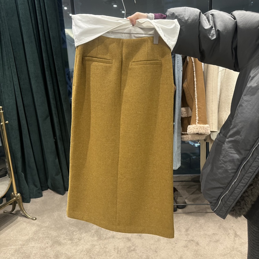 ETER韓國代購㊣女士新品真品時尚人氣職業熱賣25秋冬休閑長裙eter/VERSO長裙