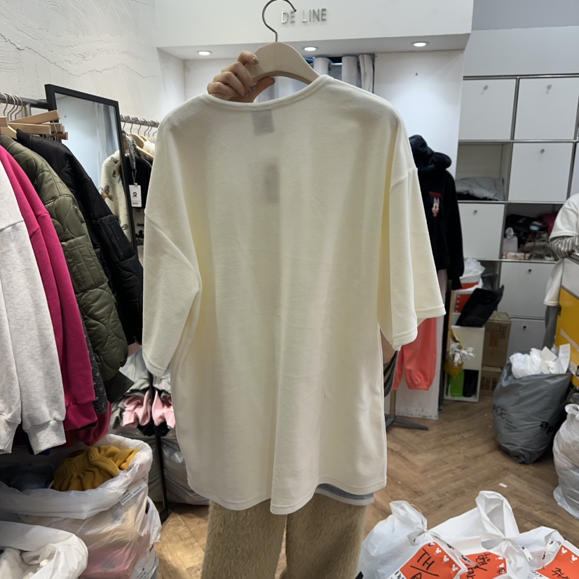 DE LINE東大門㊣實拍女士新品職業休閑熱賣人氣時尚25秋冬T恤DE LINET恤