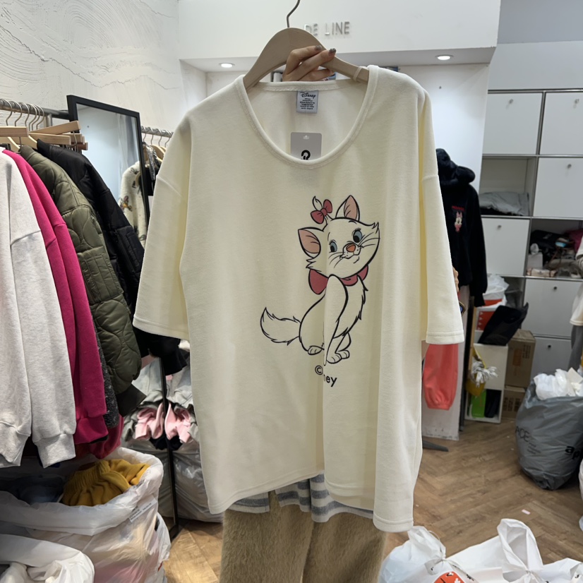 DE LINE東大門㊣實拍女士新品職業休閑熱賣人氣時尚25秋冬T恤DE LINET恤圖色1