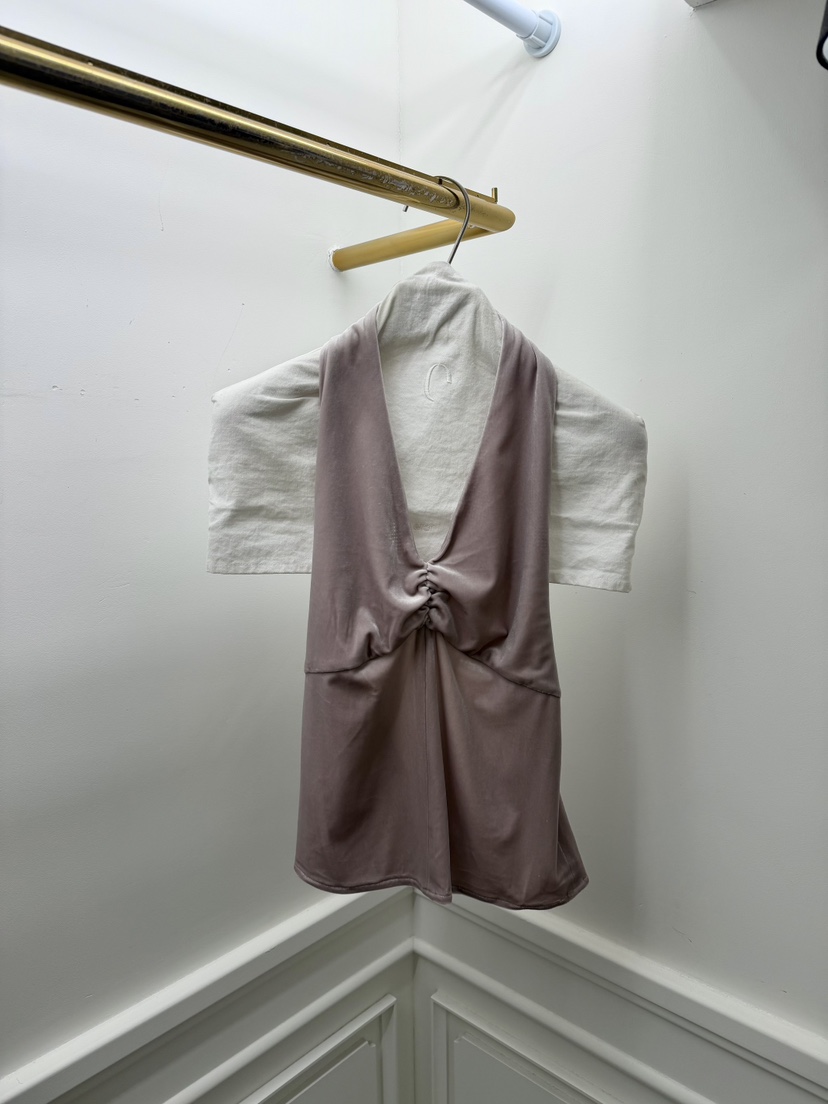 ETER韓國直郵㊣女士新款真品休閑職業25秋冬吊帶背心天鵝絨eter/VERSO吊帶/背心圖色1