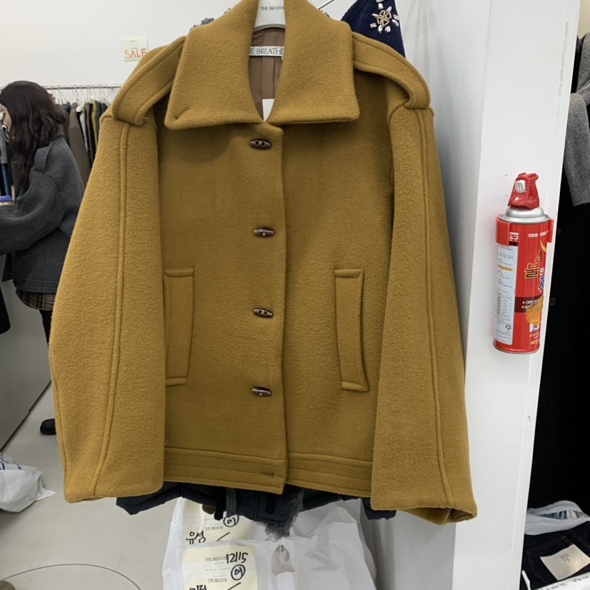 BREATHE東大門㊣代購女士新款25秋冬真品職業時尚推薦短款大衣BREATHE短款大衣圖色3