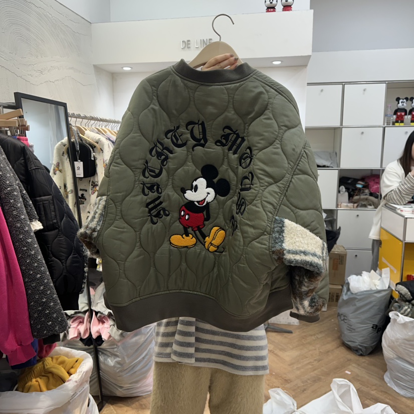 DE LINE東大門㊣實拍女裝新品熱賣休閑職業時尚推薦短款棉服DE LINE短款棉服