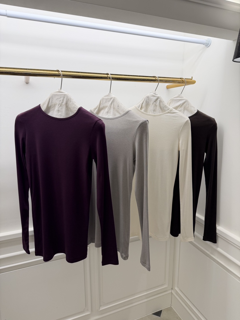 ETER東大門㊣實拍女裝新品休閑人氣推薦真品25秋冬長袖T恤羊毛eter/VERSO長袖T恤