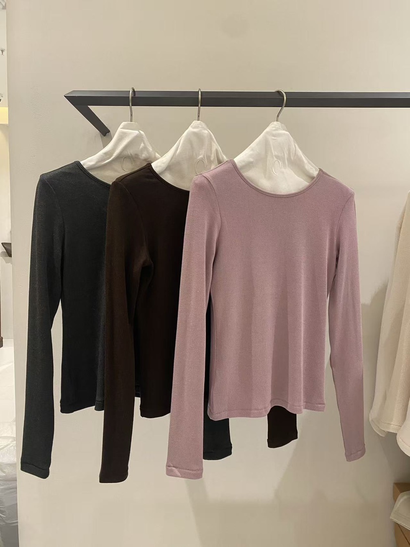 ETER東大門㊣實拍女士新款休閑推薦職業25秋冬時尚人氣長袖T恤eter/VERSO長袖T恤