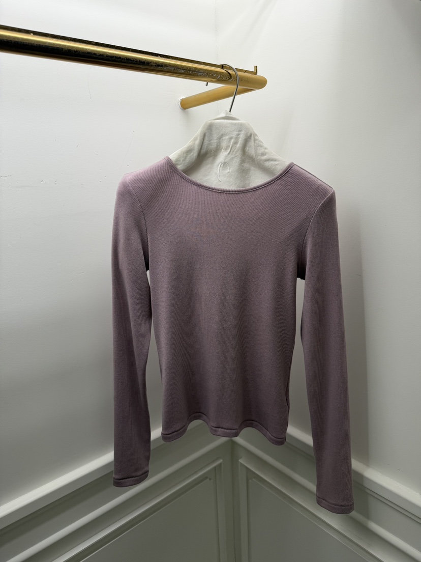 ETER東大門㊣實拍女士新款休閑推薦職業25秋冬時尚人氣長袖T恤eter/VERSO長袖T恤圖色1