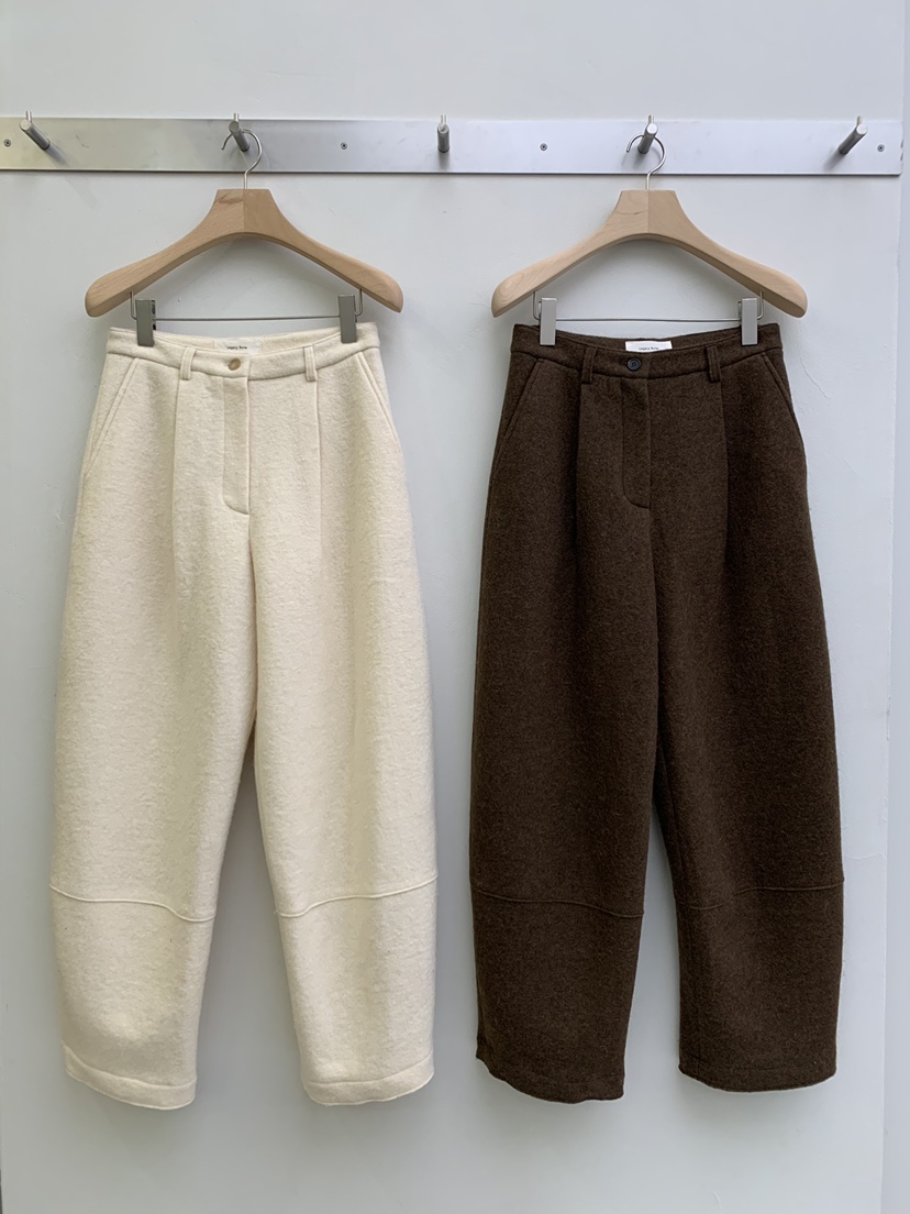 LEGACY BONE東大門㊣實拍女士新品25秋冬休閑休閑褲羊毛皮LEGACY BONE休閑褲