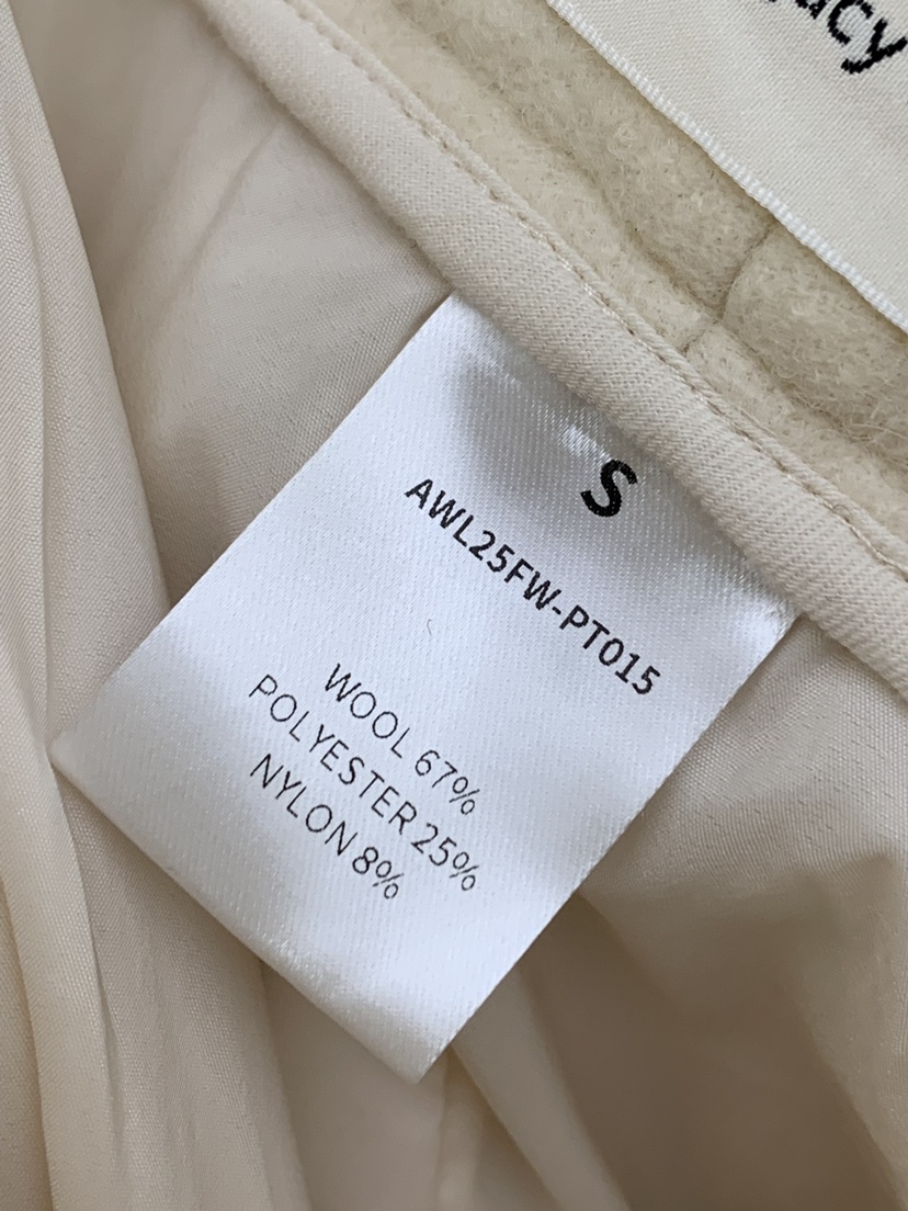 LEGACY BONE東大門㊣實拍女士新品25秋冬休閑休閑褲羊毛皮LEGACY BONE休閑褲