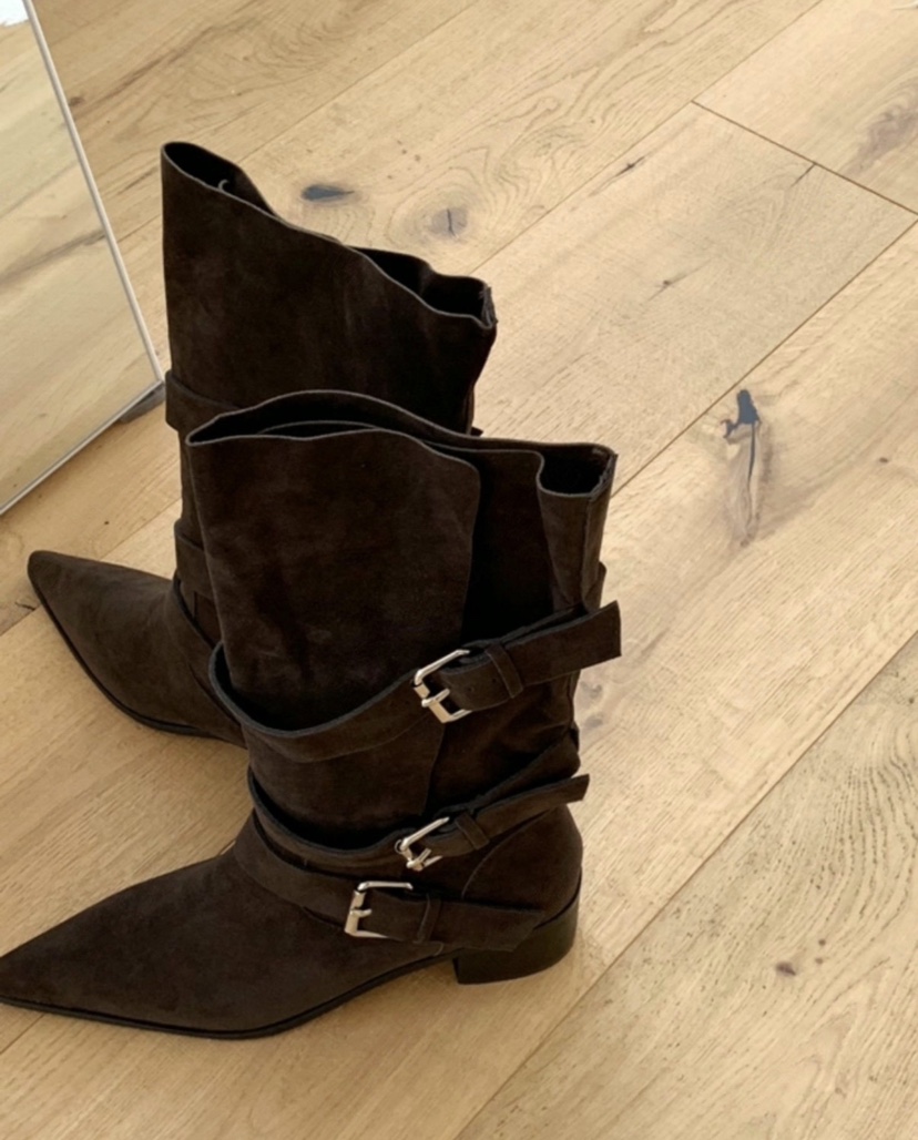 BANBAN韓國代購㊣女裝新款休閑推薦人氣熱賣真品25秋冬靴子BANBAN靴子圖色3咖色