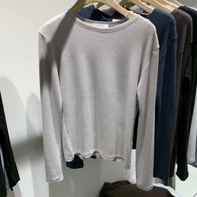 TALK TALK東大門㊣直郵女裝新款真品休閑推薦熱賣人氣長袖T恤TALK TALK長袖T恤圖色1