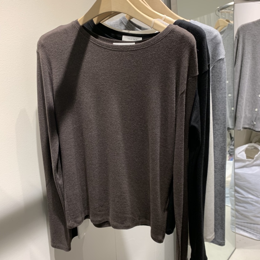 TALK TALK東大門㊣直郵女裝新款真品休閑推薦熱賣人氣長袖T恤TALK TALK長袖T恤圖色3