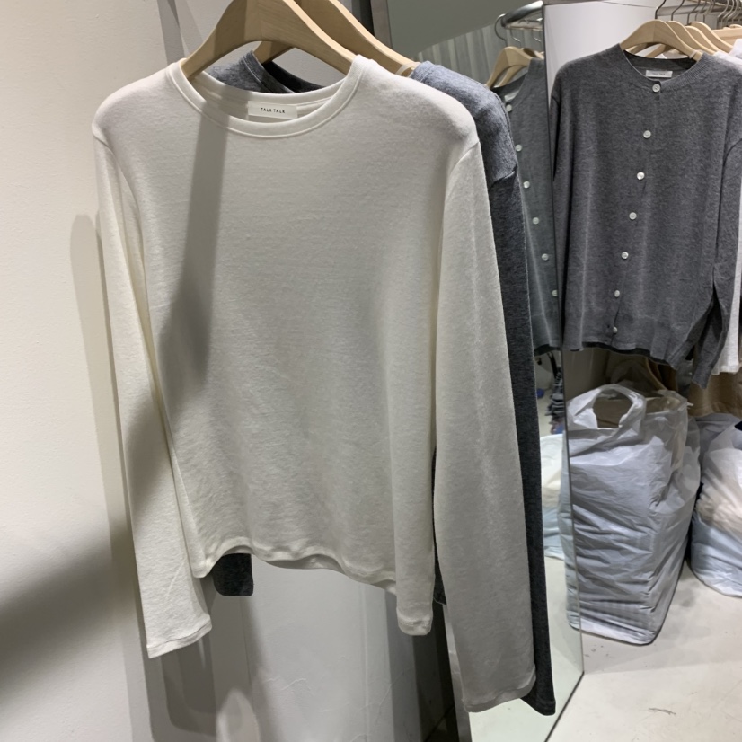 TALK TALK東大門㊣直郵女裝新款真品休閑推薦熱賣人氣長袖T恤TALK TALK長袖T恤圖色5