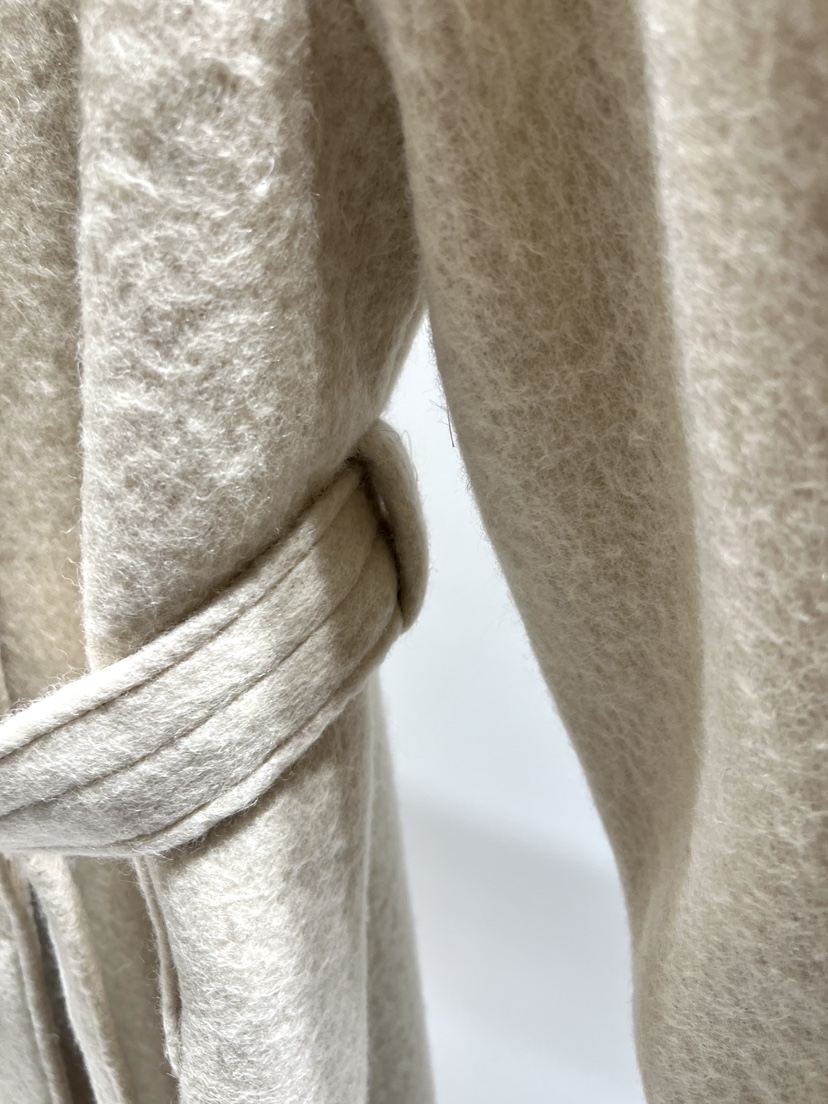 CESTLAVIE東大門㊣實拍女士新品休閑25秋冬中長款大衣含腰帶羊駝CESTLAVIE中長款大衣