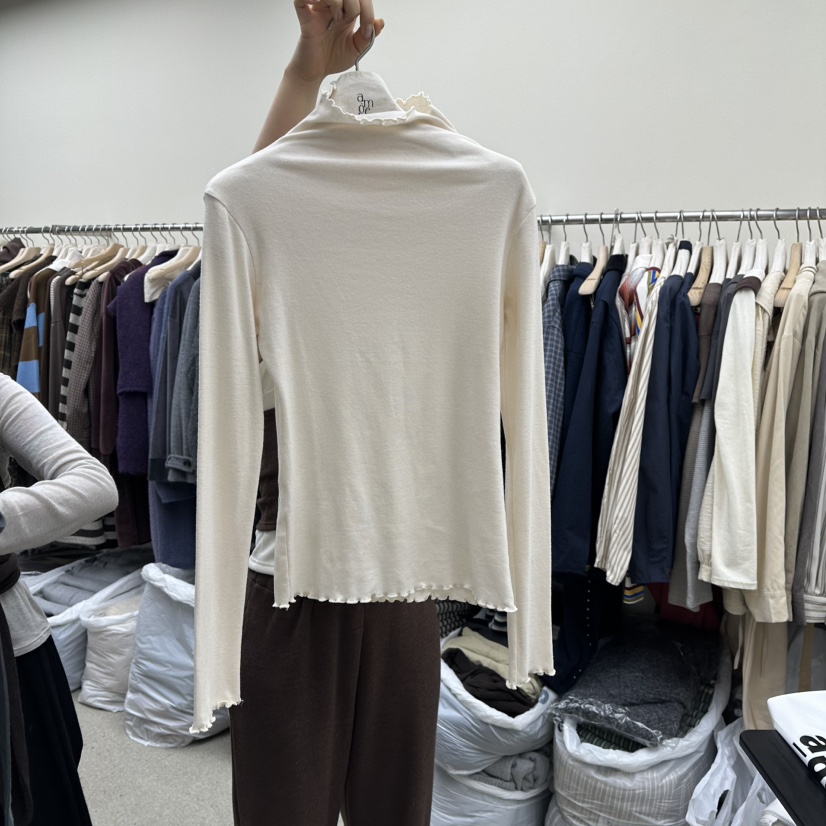 AMOEBA東大門㊣直郵女裝新款職業熱賣真品休閑推薦25秋冬長袖T恤AMOEBA長袖T恤圖色1