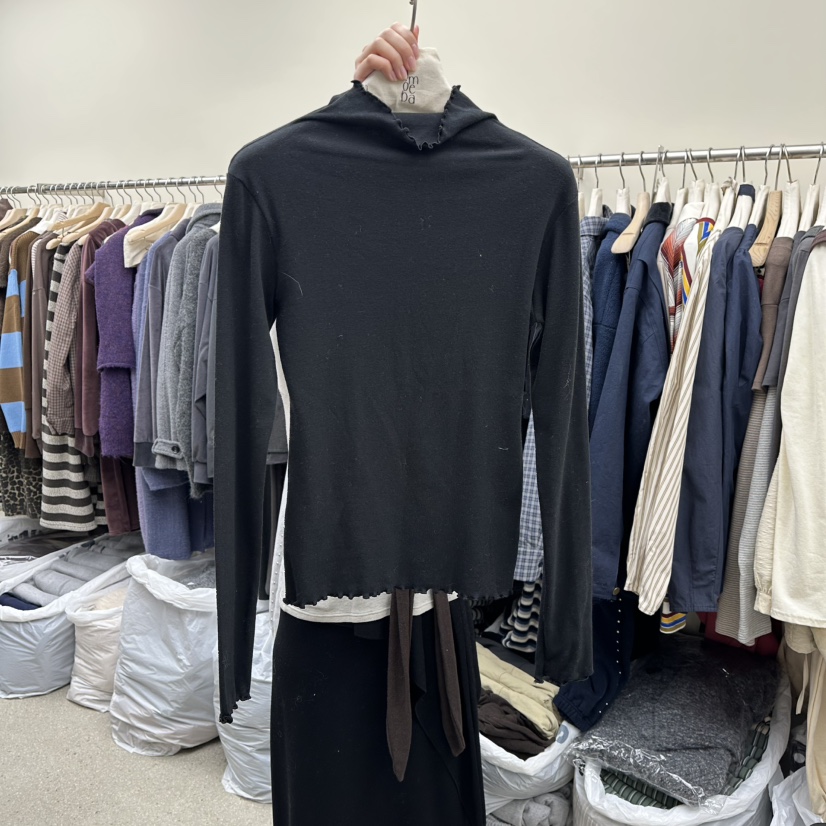 AMOEBA東大門㊣直郵女裝新款職業熱賣真品休閑推薦25秋冬長袖T恤AMOEBA長袖T恤圖色2