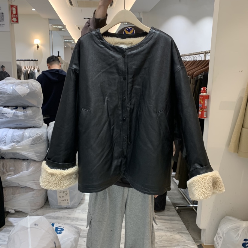 YUNBAL東大門㊣實拍女裝新款25秋冬職業熱賣時尚真品人氣夾克YUNBAL夾克圖色1