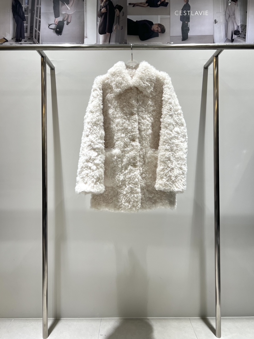 CESTLAVIE東大門㊣直郵女士新品真品推薦熱賣人氣休閑夾克皮草CESTLAVIE夾克圖色1