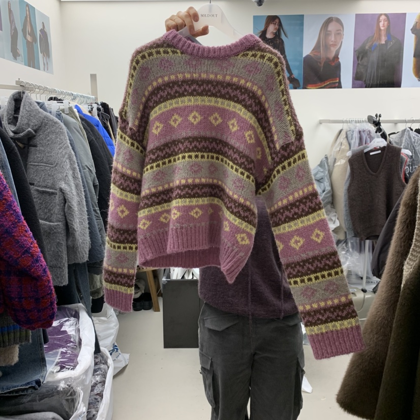 SOLD OUT東大門㊣直郵女裝新品人氣職業休閑真品熱賣毛衣羊駝SOLD OUT毛衣圖色2