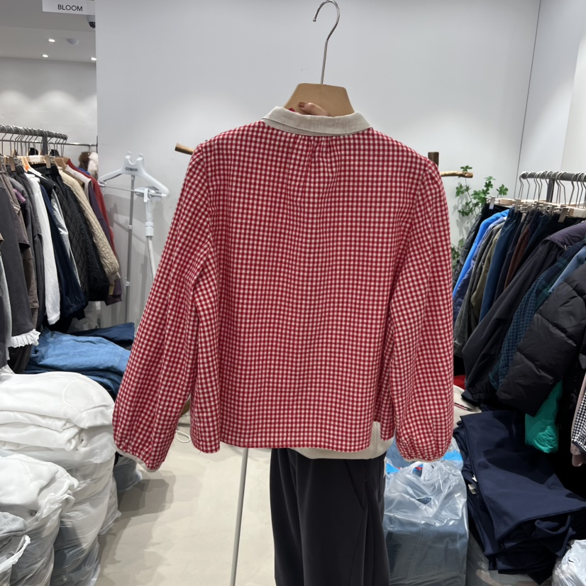 BLOOM韓國直郵㊣女士新品人氣時尚推薦真品休閑職業襯衫蕾絲衫BLOOM-S襯衫/蕾絲衫