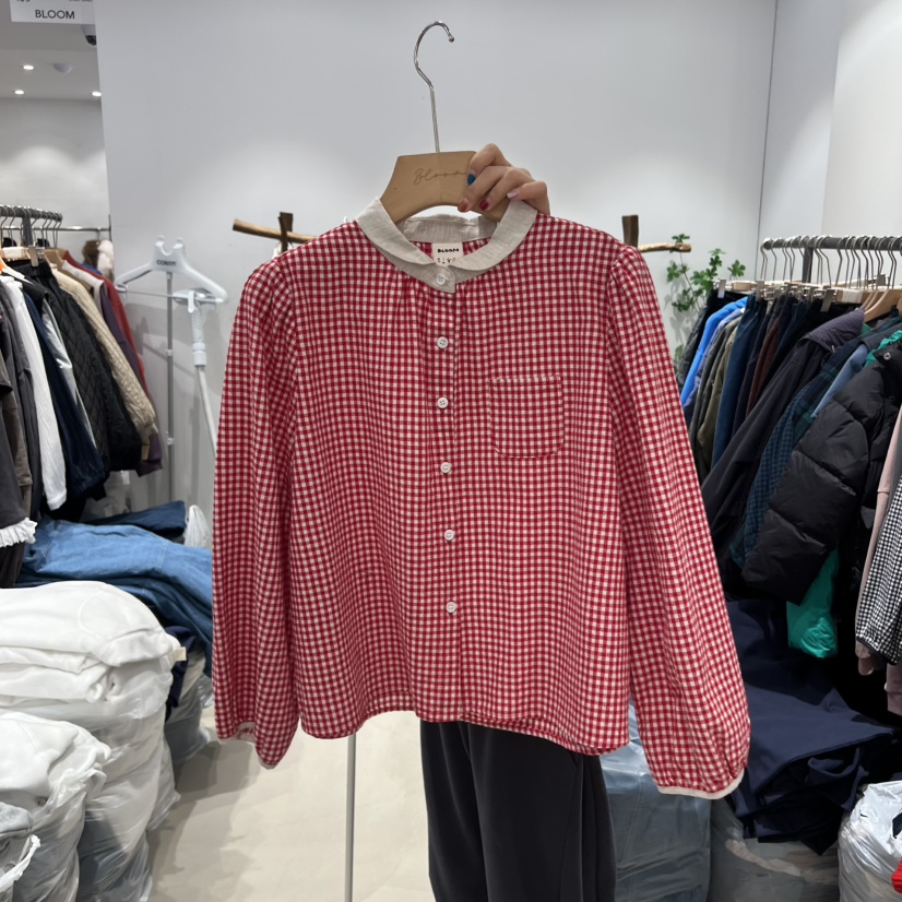 BLOOM韓國直郵㊣女士新品人氣時尚推薦真品休閑職業襯衫蕾絲衫BLOOM-S襯衫/蕾絲衫圖色1