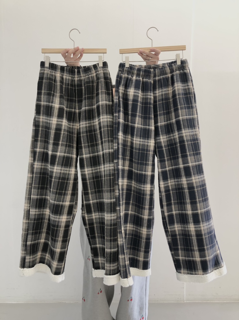 J.BALLOON韓國代購㊣女士新品真品時尚熱賣25秋冬休閑褲格子J.BALLOON休閑褲