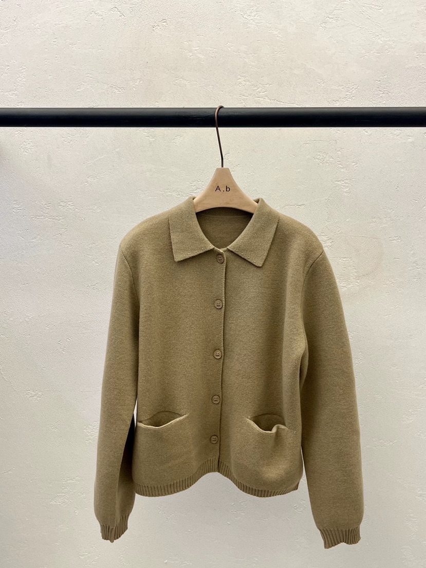 AUTUMN BEIGE-Q東大門㊣代購女士新款休閑人氣毛衣開衫紐扣A.b/AUTUMN BEIGE毛衣圖色1