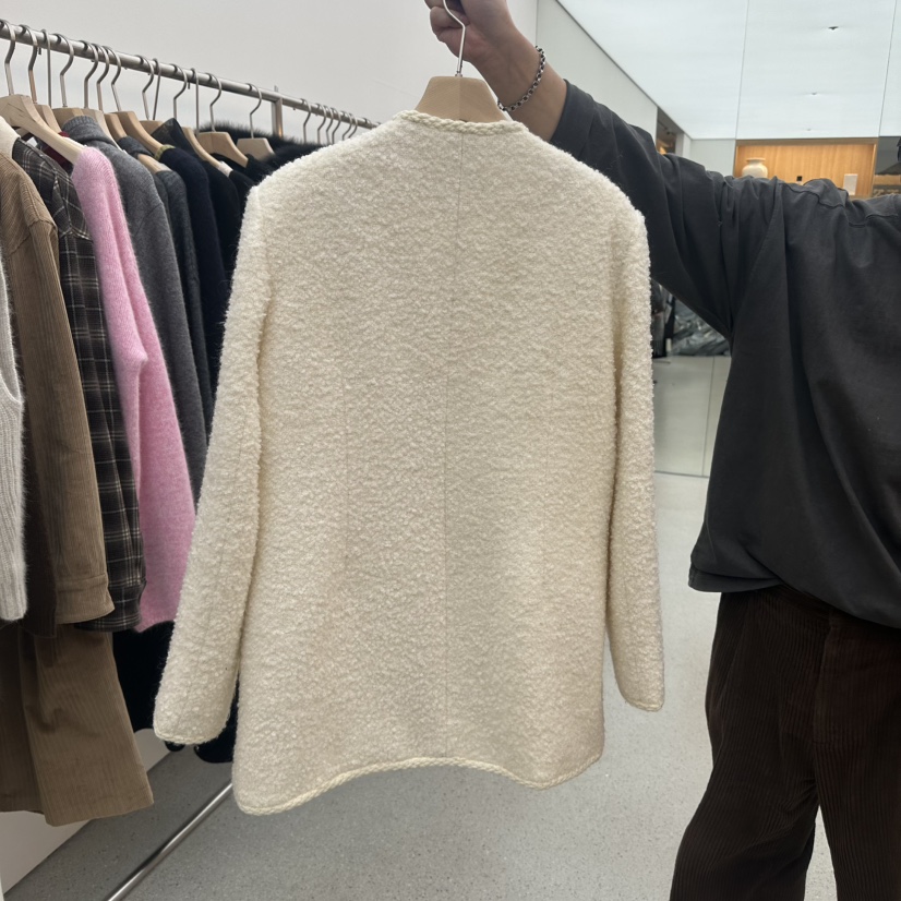 JUJU東大門㊣實拍女裝新款推薦休閑25秋冬真品夾克口袋花呢JUJU夾克