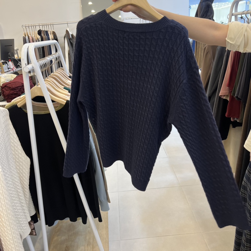 FUNNY POWDER東大門㊣實拍女裝新款休閑真品時尚推薦熱賣毛衣THE FUNNY毛衣